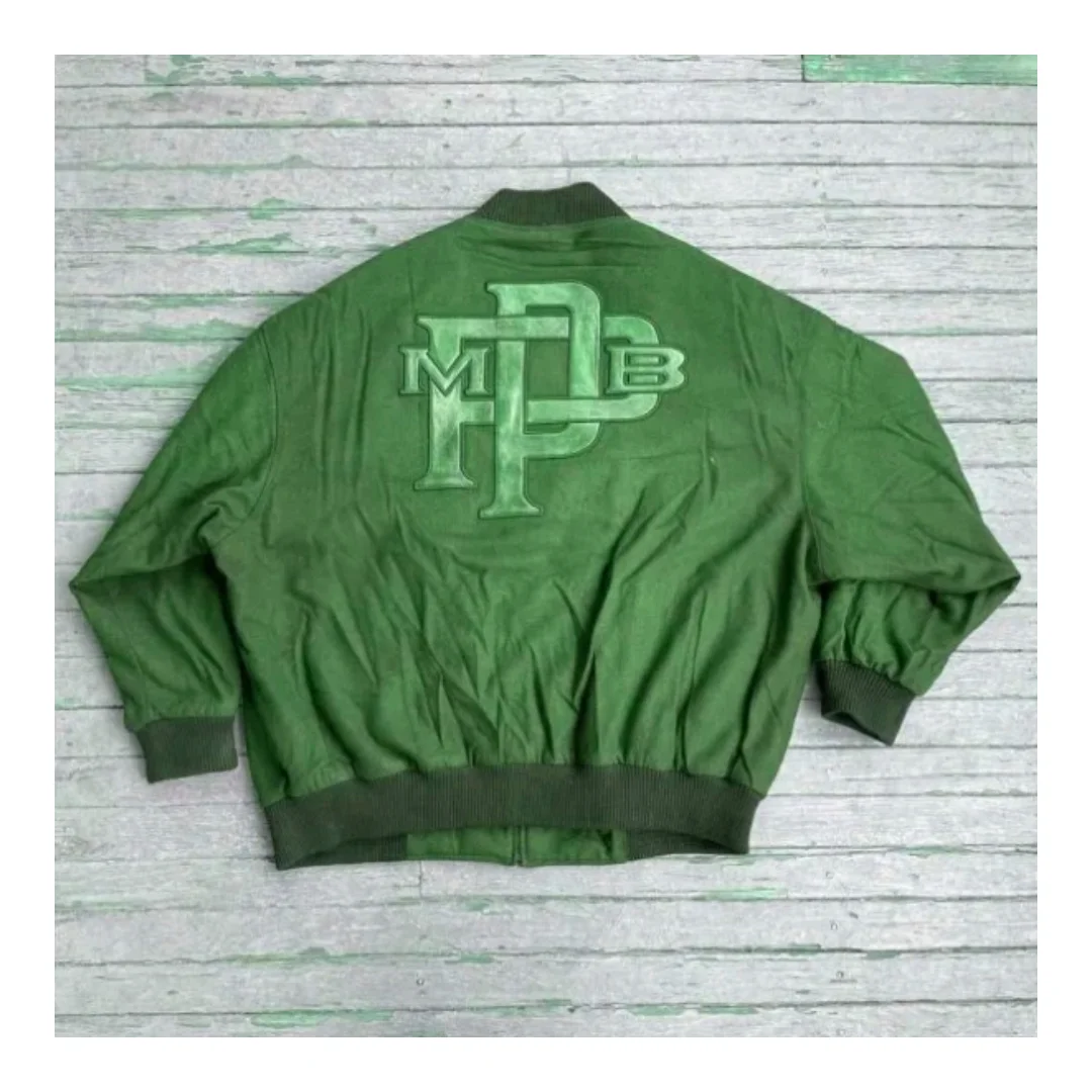 MB Pelle Pelle Dark Green Wool Jacket view 2