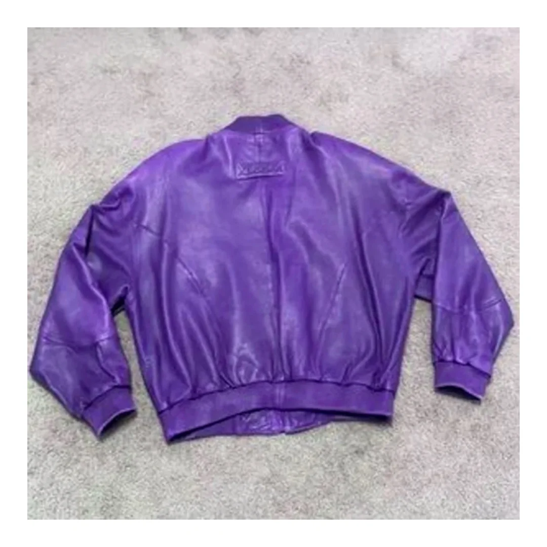 Purple Pelle Pelle MB Leather Jacket view 2