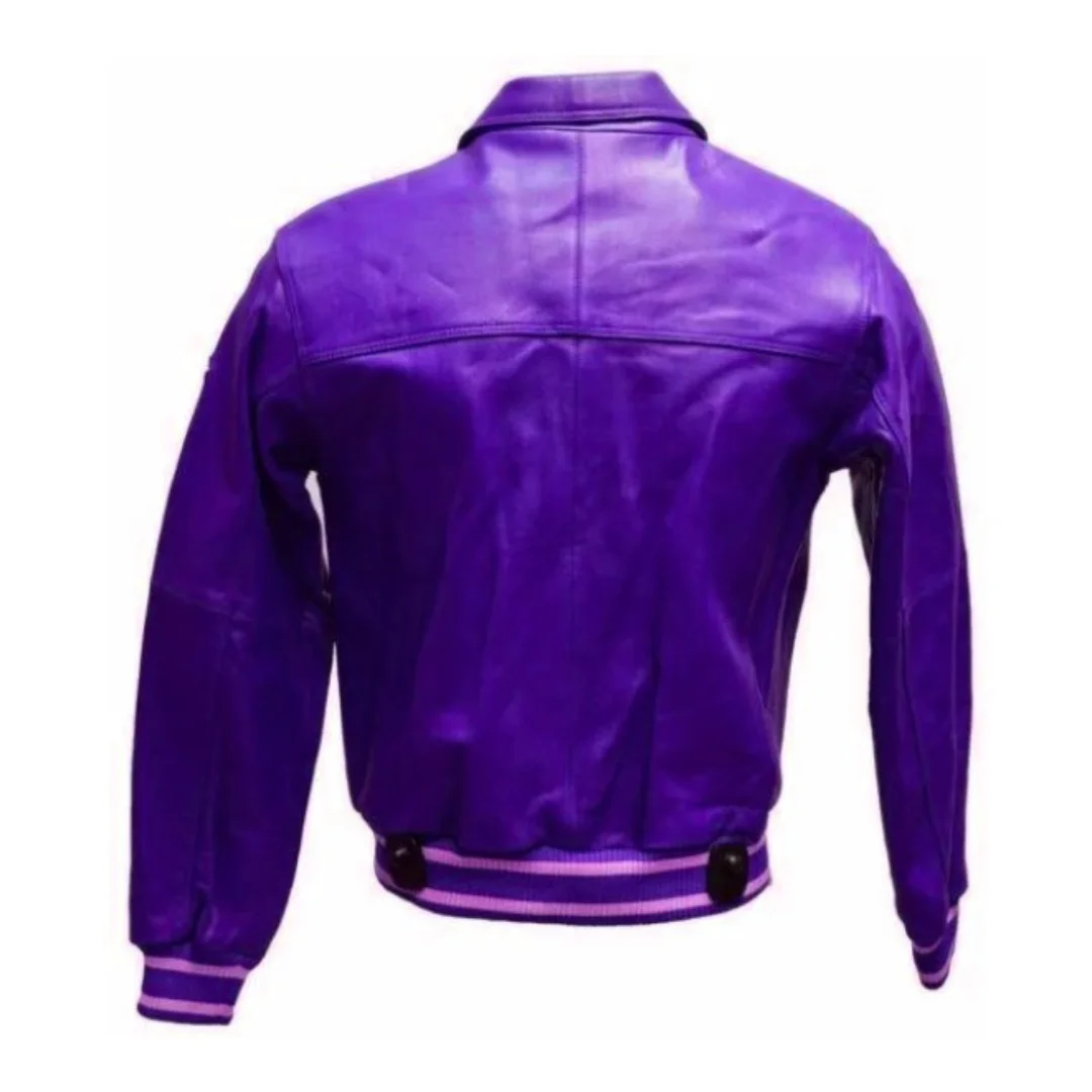 Pelle Pelle Star 1978 Purple Leather Jacket view 2