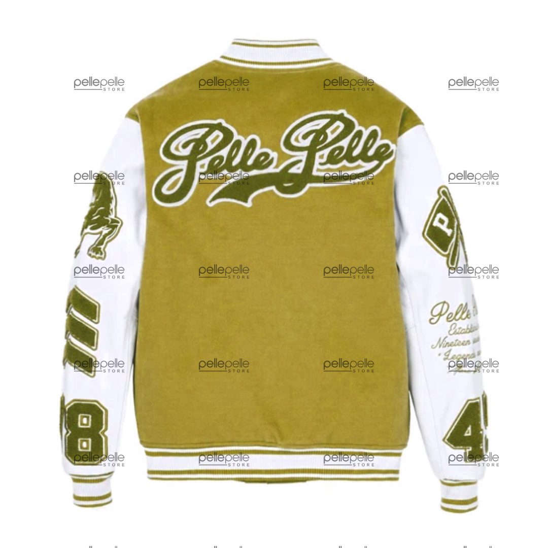 Mustard Pelle Pelle Varsity 1978 Wool Jacket view 2