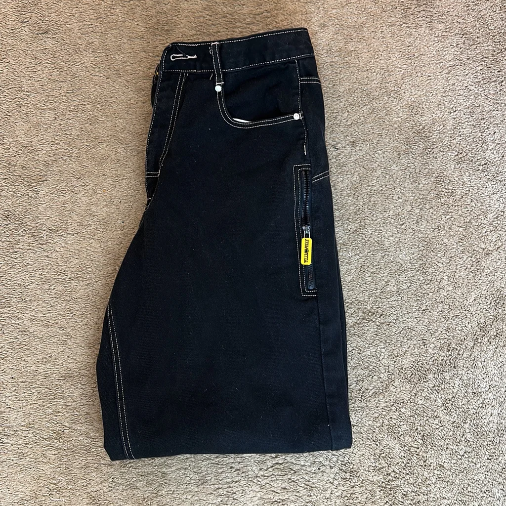 Authentic  Pelle Pelle Black Jeans Pent view 2