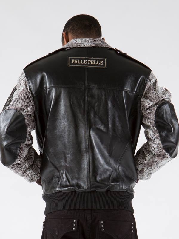Pelle Pelle Men Biker Plushfoil Print Jacket view 2