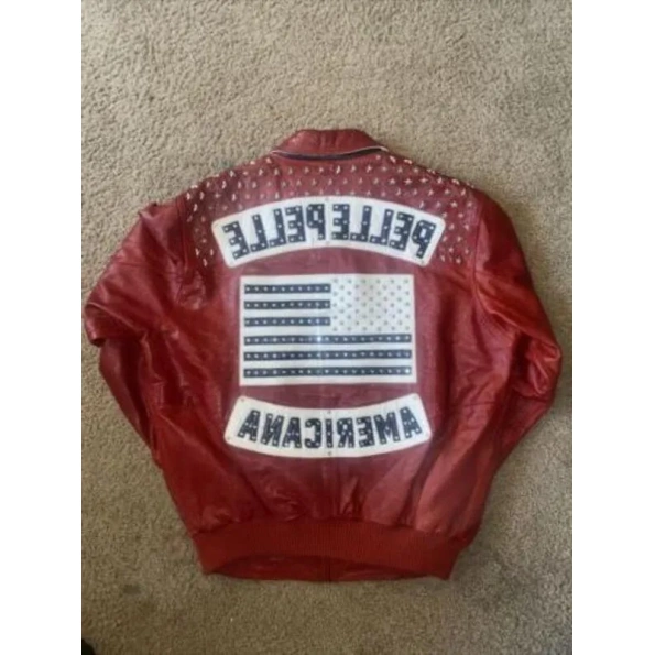 Bold Pelle Pelle Red Americana Women Stud Jacket view 3