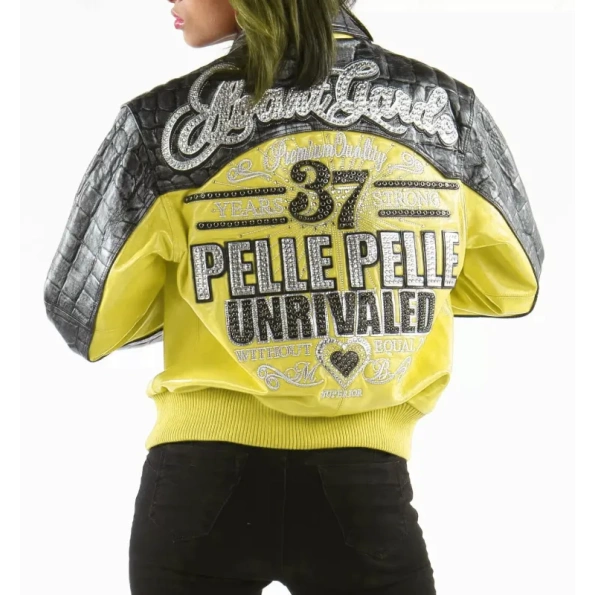 Pelle Pelle Unrivaled Yellow Women MB Jacket view 2