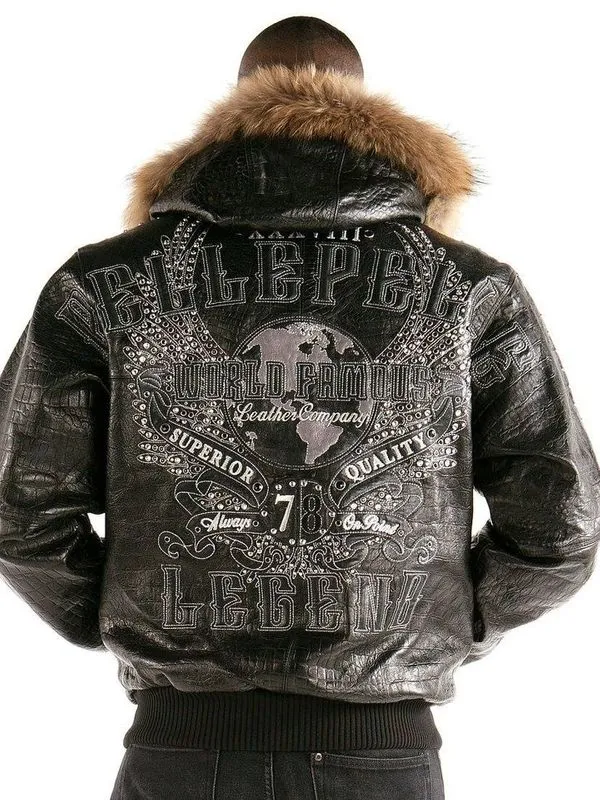Pelle Pelle Legend Encrusted Fur Hood Jacket view 2
