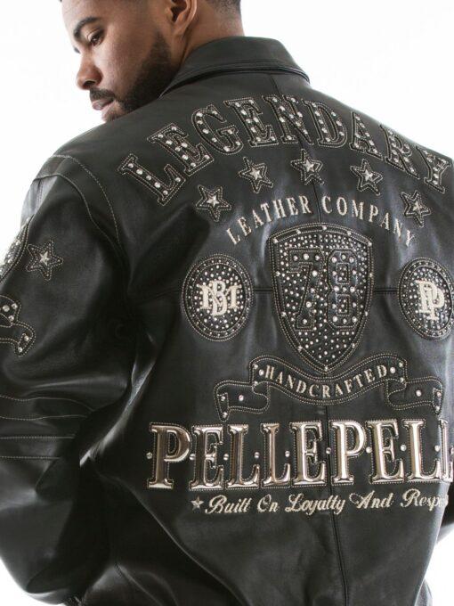 Pelle Pelle Legendary Black Stud Men Jacket view 4