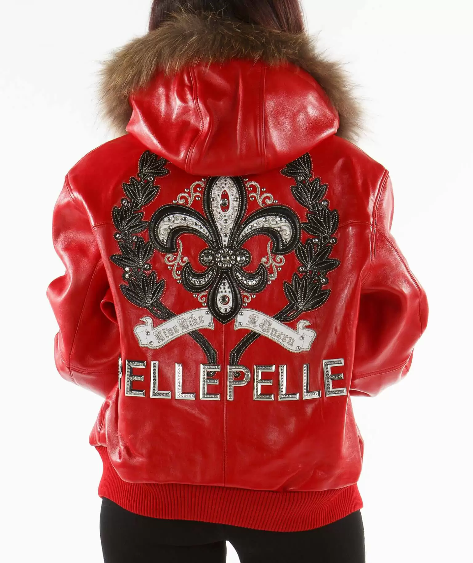 Pelle Pelle Live Like A Queen Red Hood Jacket view 2
