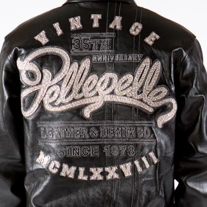 Pelle Pelle Men 35th Anniversary Black Jacket view 4