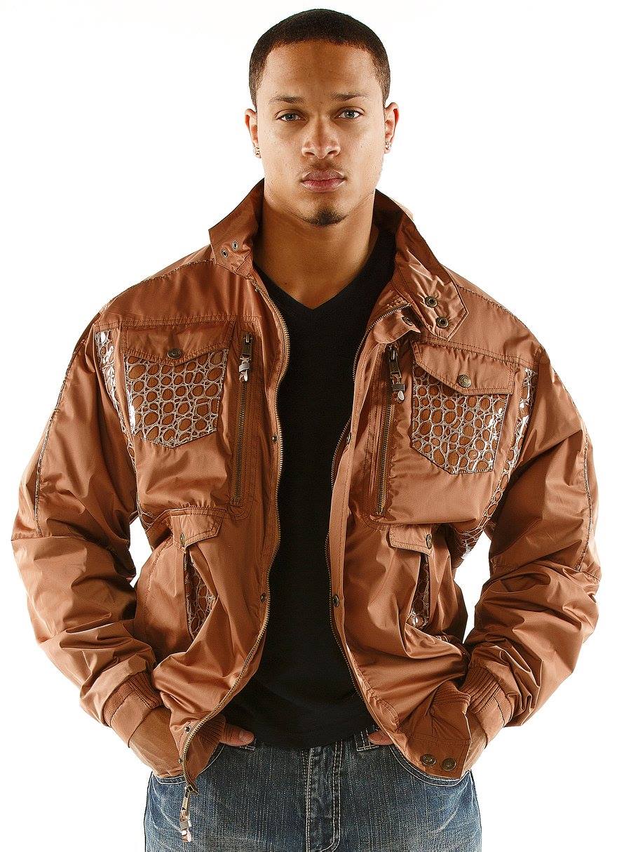 Pelle Pelle Men Brown Polyester Jacket view 2