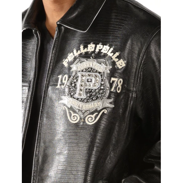 Pelle Pelle Unrivaled MB Black Leather Jacket | Men Jacket view 3