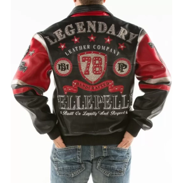 Pelle Pelle Black Red Legendary MB Jacket | Leather Jacket view 2