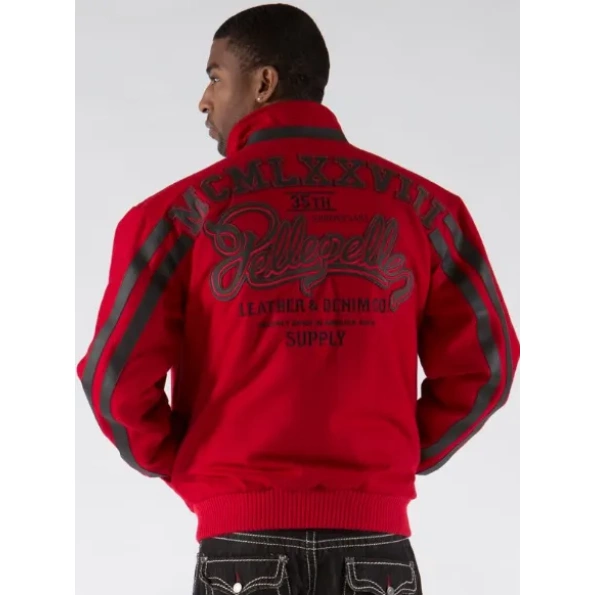 Pelle Pelle Red 35th Anniversary Men Jacket | Wool Jacket view 2