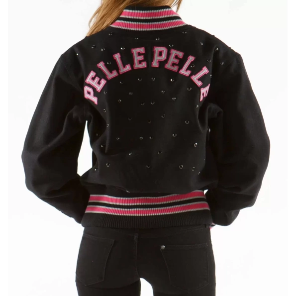 Pelle Pelle Women Varsity Studded Wool Jacket view 2