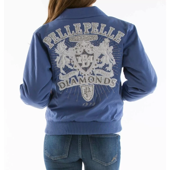 Pelle Pelle Blue Diamond MB Women Wool Jacket view 2