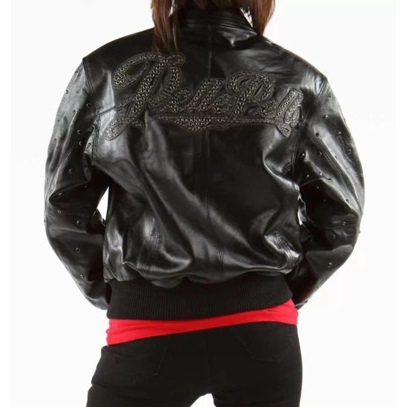 Pelle Pelle Women Black Studded Jacket | Leather Jacket view 2