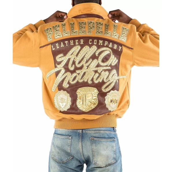 Pelle Pelle Yellow Wool MB Jacket | All Or Nothing view 2