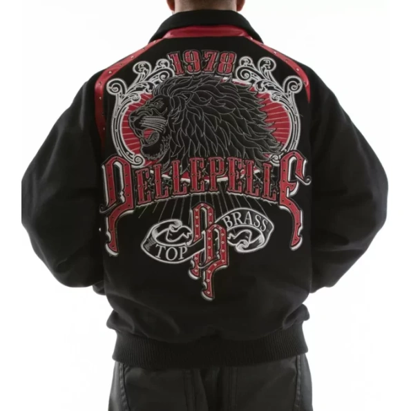 Pelle Pelle Black Red Lion Wool Jacket | Top Brass view 2