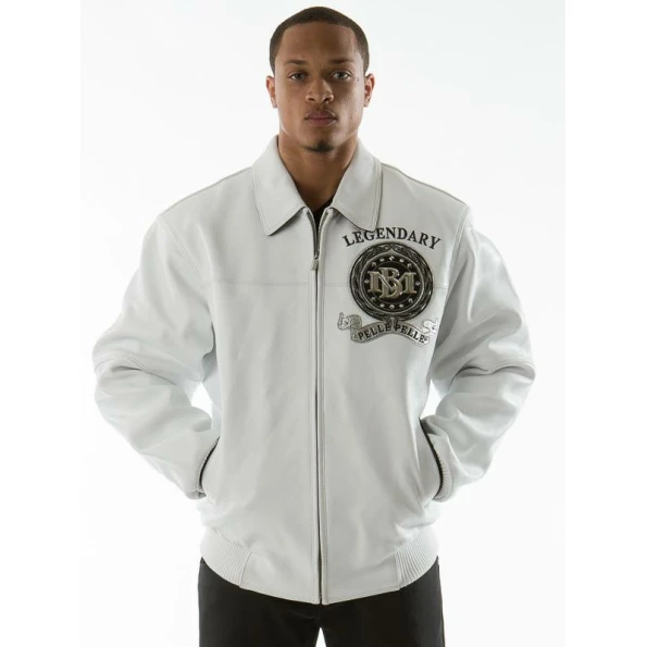 Pelle Pelle Legendary White Leather Jacket | Men Jacket view 4