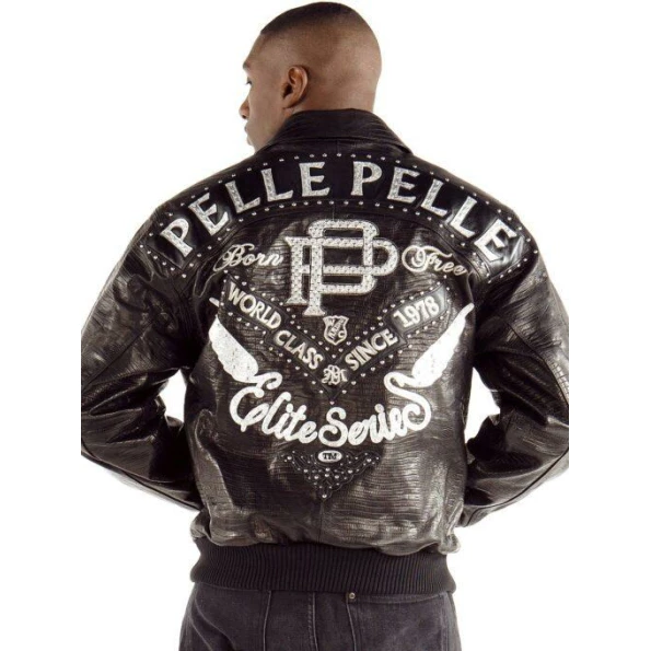 Pelle Pelle Elite Series Men Black Jacket | Leather Jacket view 2