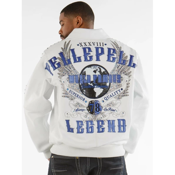 Pelle Pelle White World Famous Men Jacket | Leather Jacket view 2
