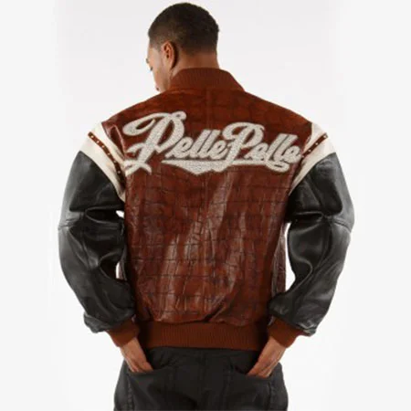 Pelle Pelle Encrusted Croc Leather Jacket | Men Jacket view 2
