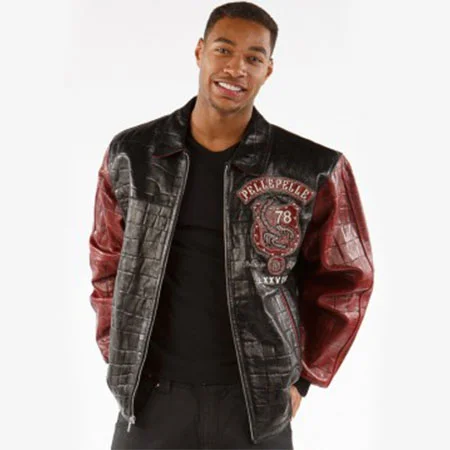Pelle Pelle Scorpion Men Croc Leather Jacket | MB Jacket view 2