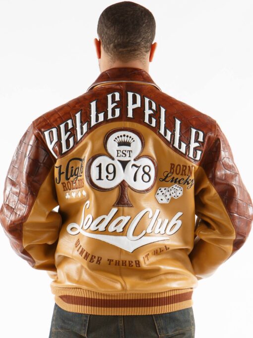 Pelle Pelle High Roller Men Varsity Jacket | Leather Jacket view 2