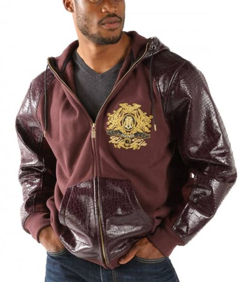 Pelle Pelle Purple Prestige Hood Jacket | Wool Leather view 2