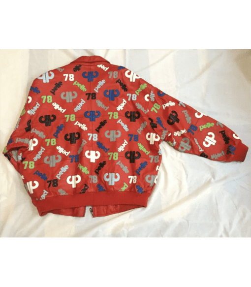 Pelle Pelle Red 1978 Printed Leather Jacket | Men & Women view 2