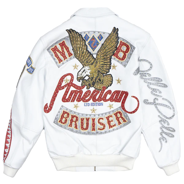 Pelle Pelle American Bruiser White Plush | Pelle Pelle Store view 2