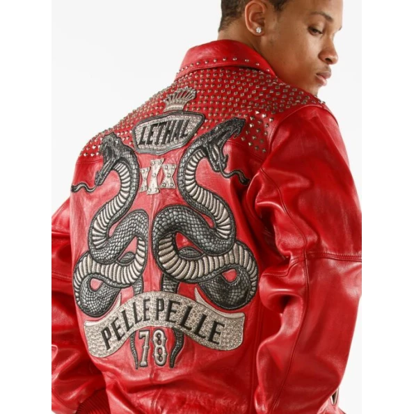 Pelle Pelle Red Lethal Leather Jacket | Men Jacket view 2
