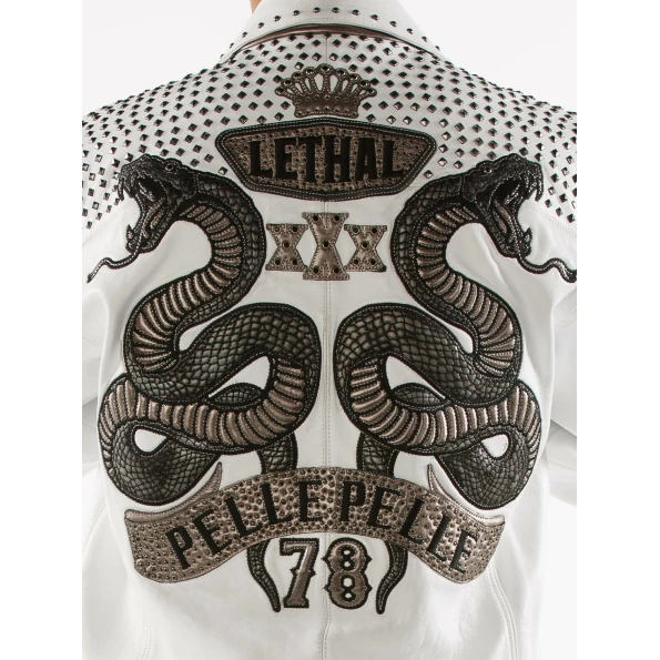 Pelle Pelle Men White Lethal Jacket | Leather Jacket view 3