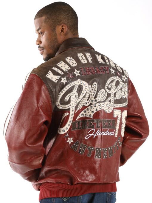 Pelle Pelle Brown Maroon Legacy Leather Jacket | Men Jacket view 2