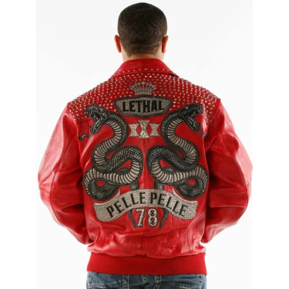Pelle Pelle Red Lethal Leather Jacket | Men Jacket view 4