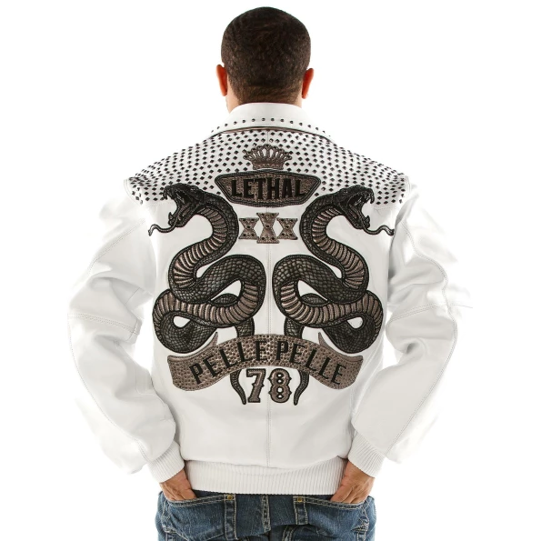 Pelle Pelle Men White Lethal Jacket | Leather Jacket view 2