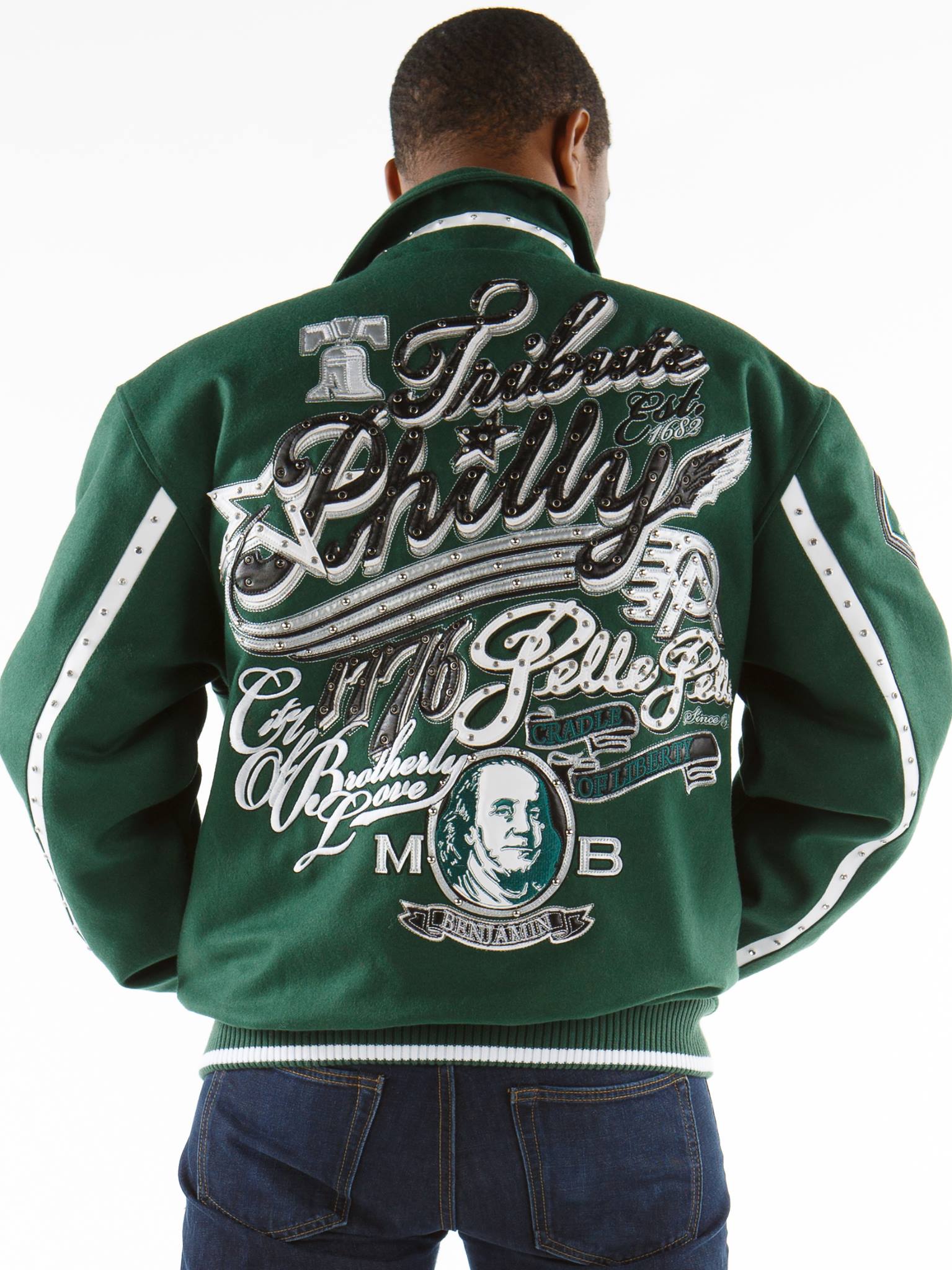 Pelle Pelle Dark Green MB Benjamin Jacket | Wool Jacket view 2