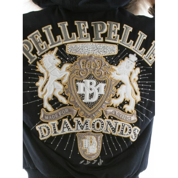Pelle Pelle Black Diamond MB Fur Hood Jacket | Wool Jacket view 4