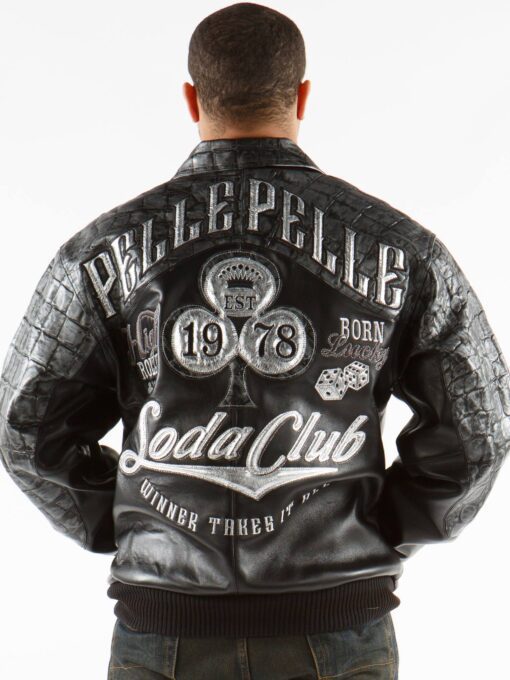 Pelle Pelle Soda Club Croc Leather Jacket | Men Jacket view 3
