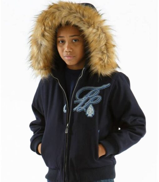 Pelle Pelle Trail Blazer MB Kids Jacket | Navy Blue Jacket view 2
