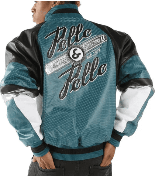 Pelle Pelle Men Varsity Leather Jacket | Mover And Shakes view 2