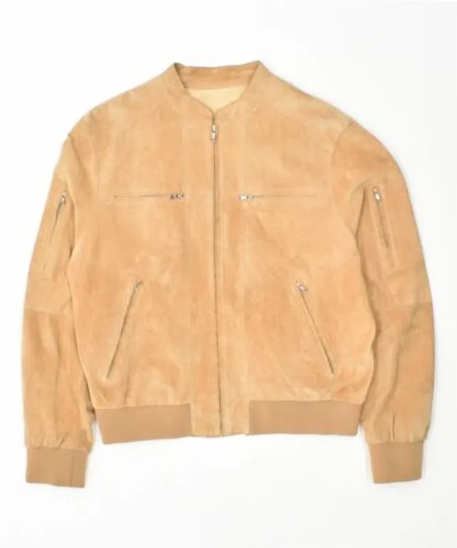 Pelle Pelle Light Brown Bomber Jacket | Leather Jacket