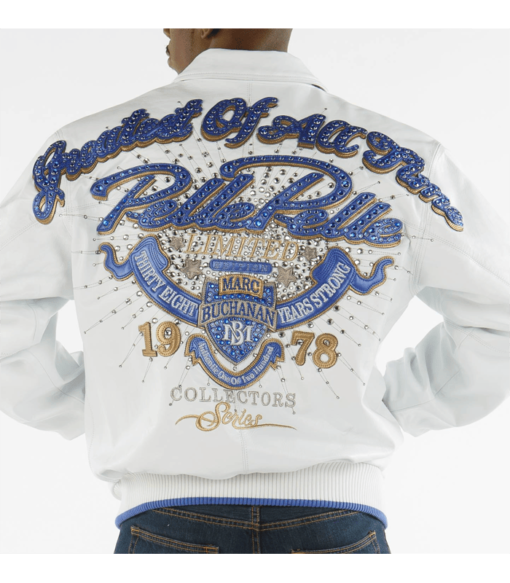 Pelle Pelle White Greatest Of All Time Leather Jacket view 2