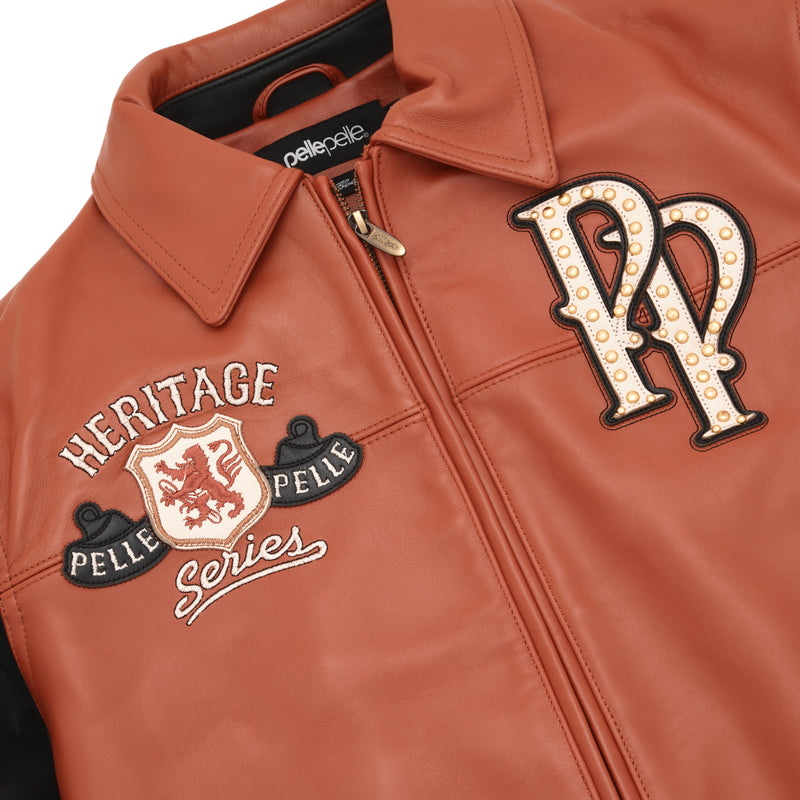 Pelle Pelle Brown Heritage Jacket | Pelle Pelle Store view 4