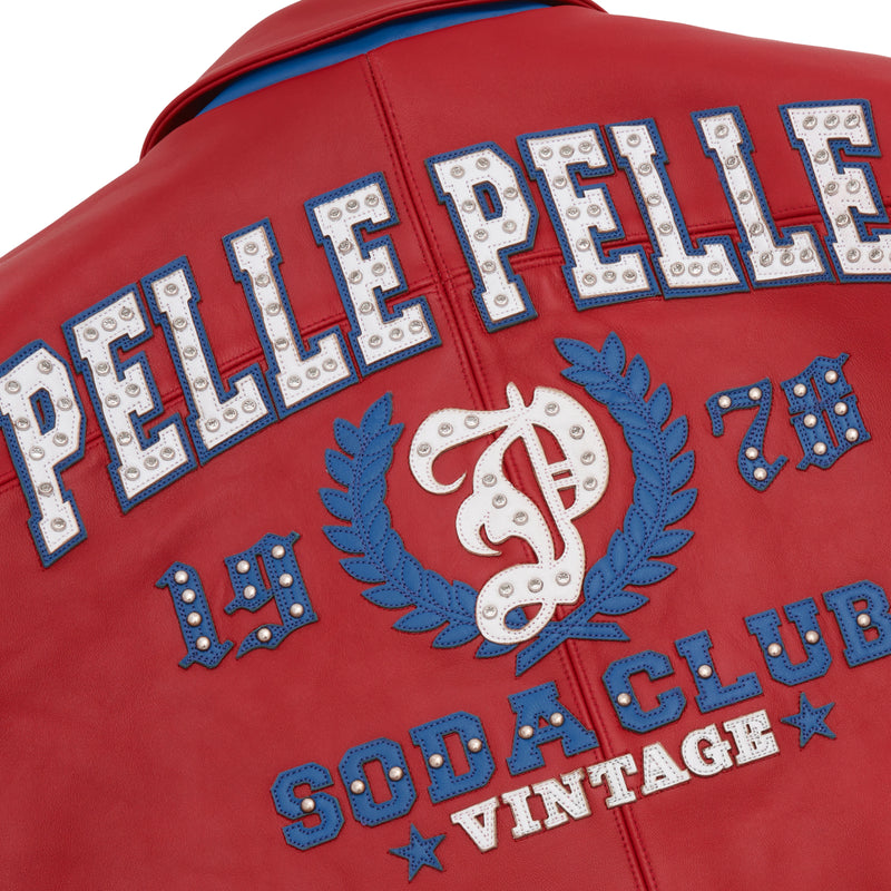 Pelle Pelle Red Vintage Arches Jacket | Pelle Pelle Store view 4