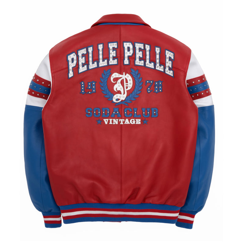 Pelle Pelle Red Vintage Arches Jacket | Pelle Pelle Store view 2