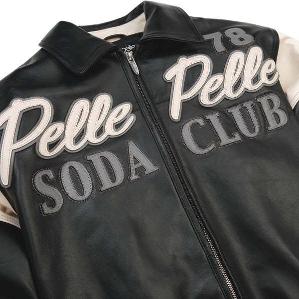 Pelle Pelle Black Soda Club Plush Jacket | Pelle Pelle Store view 3