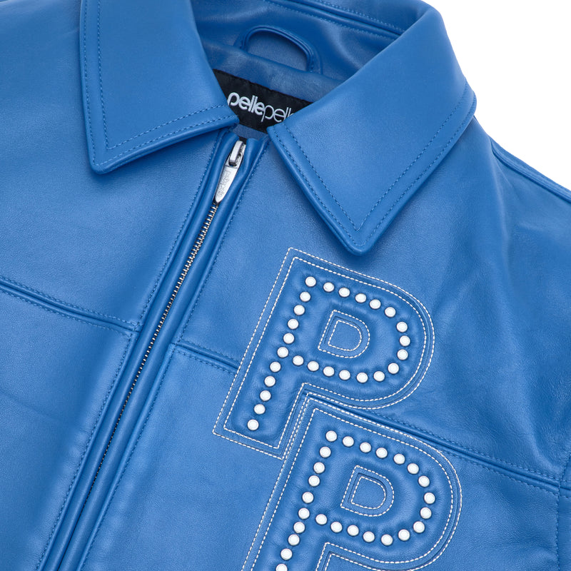 Pelle Pelle Blue Stone Leather Jacket | Pelle Pelle Store view 4