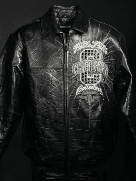 Pelle Pelle Chi Town Black Leather Jacket view 2