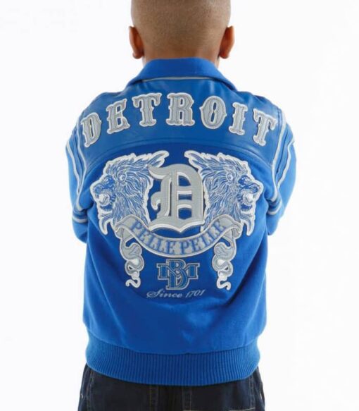 Pelle Pelle Kids Blue Detroit Jacket | MB Jacket view 2