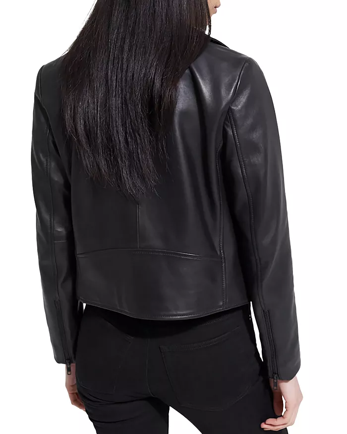 Pelle Pelle Women Black Cropped Leather Jacket view 2